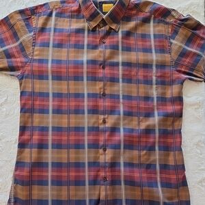 Robert Talbott Carmel Mens XL Blue Plaid Check Button Down Shirt EuC